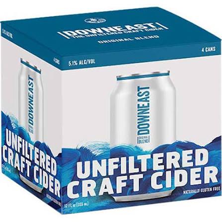 Downeast Cider Original Blend, 4-pack cans