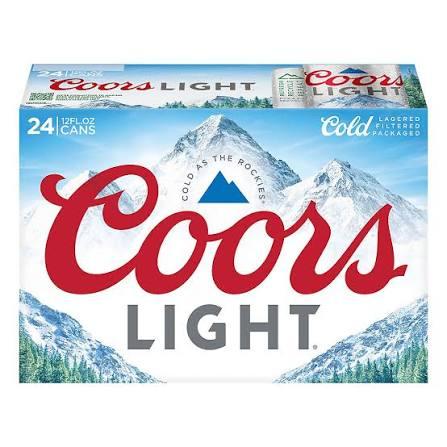 Coors Light, 24-pack cans