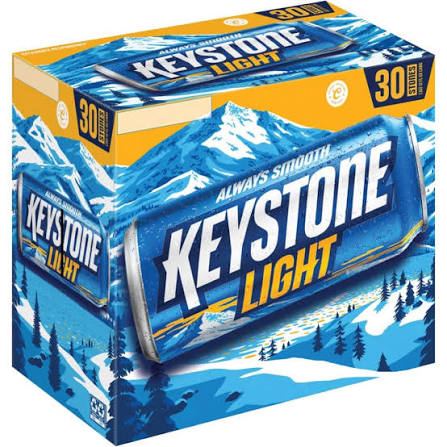 Keystone Light, 30-pack cans