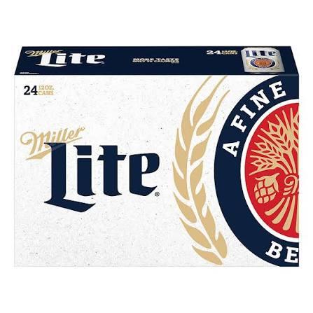 Miller Lite, 24-pack cans