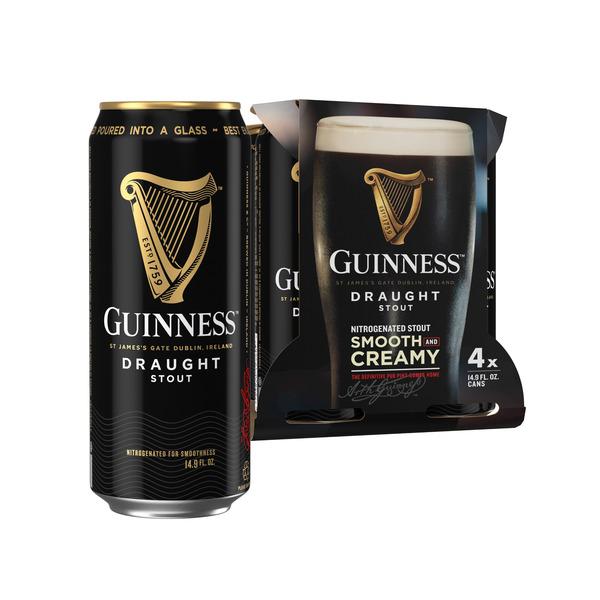Guinness Draught Irish Stout, 4-pack cans