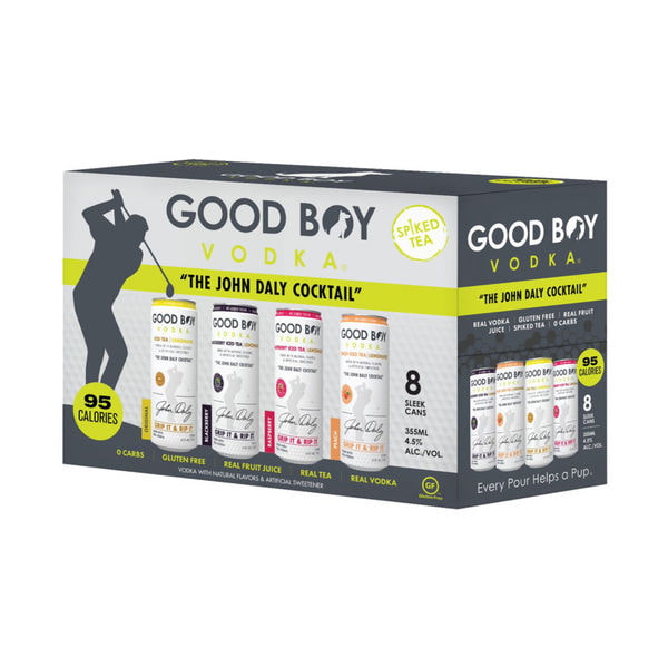 Good Boy Vodka Spiked Tea Variety Pack, 12-pack cans