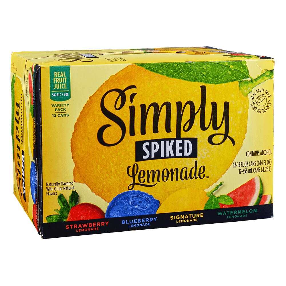 Simply Spiked Lemonade Variety Pack, 12-pack cans