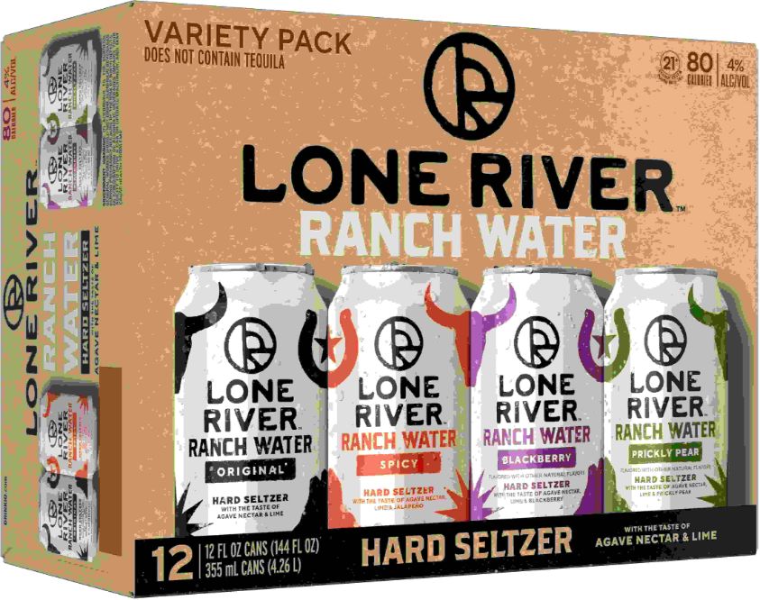 Lone River Ranch Water Variety Pack, 12-pack cans