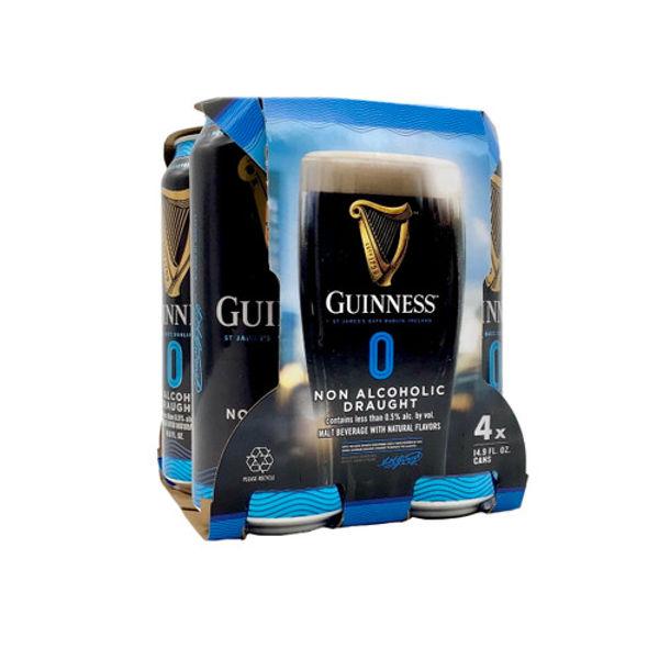 Guinness 0.0 Non-Alcoholic Stout, 4-pack cans