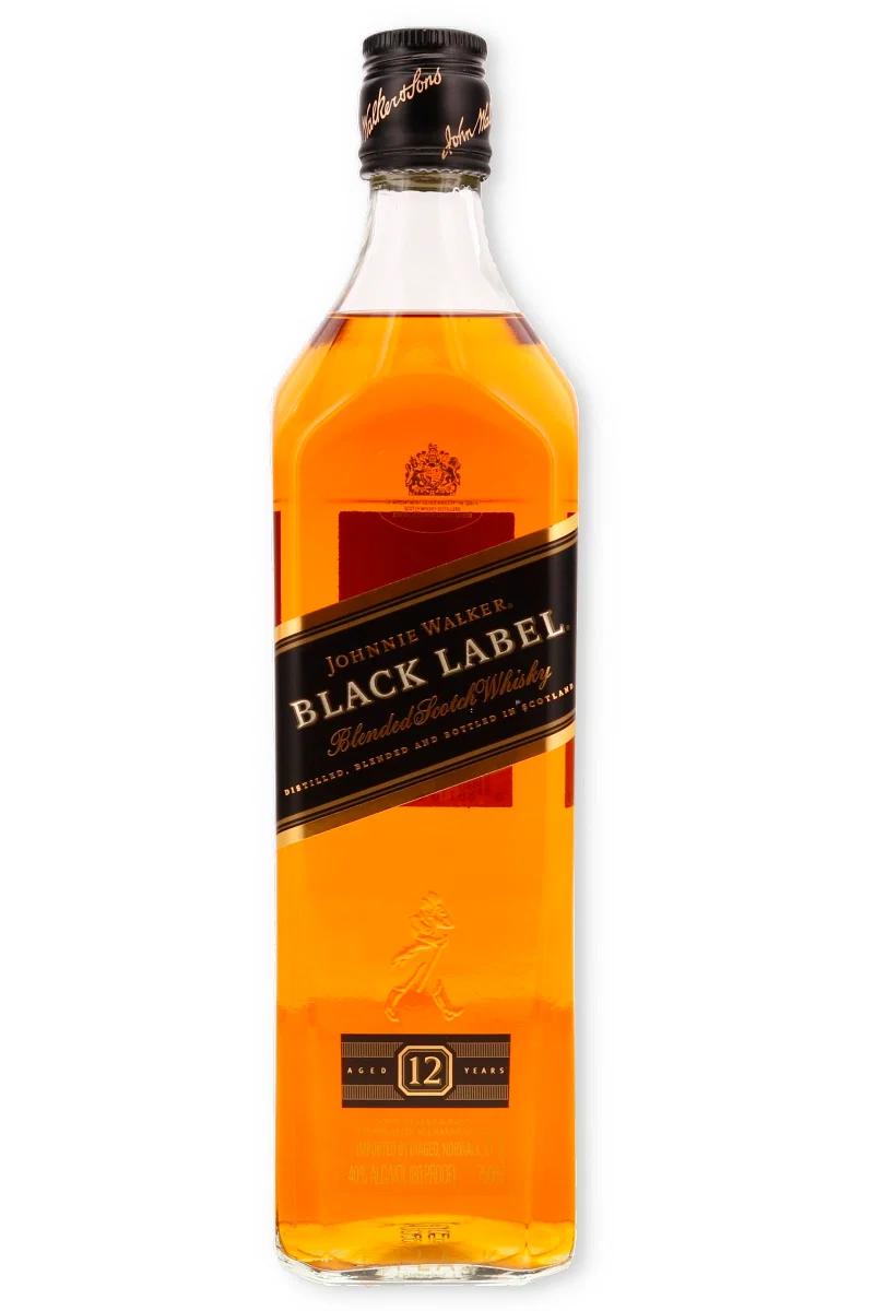 Johnnie Walker Black Label Scotch Whisky, 750ml