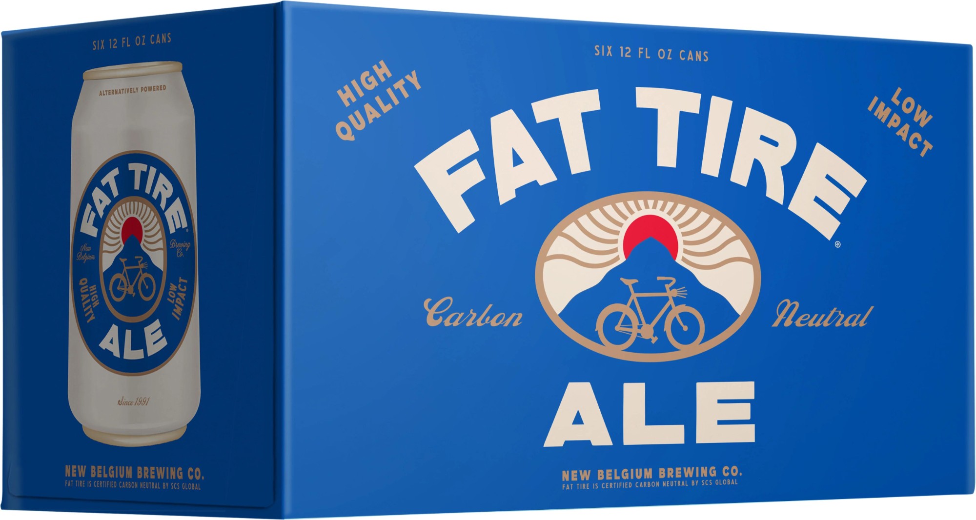 New Belgium Fat Tire Amber Ale, 6-pack cans
