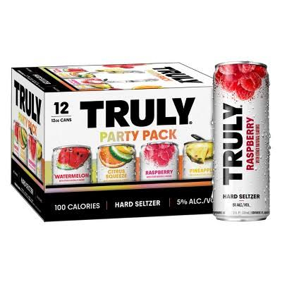 Truly Hard Seltzer Variety Pack, 12-pack cans