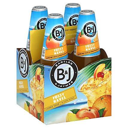 Bartles & Jaymes Fuzzy Navel Cooler, 4-pack bottles